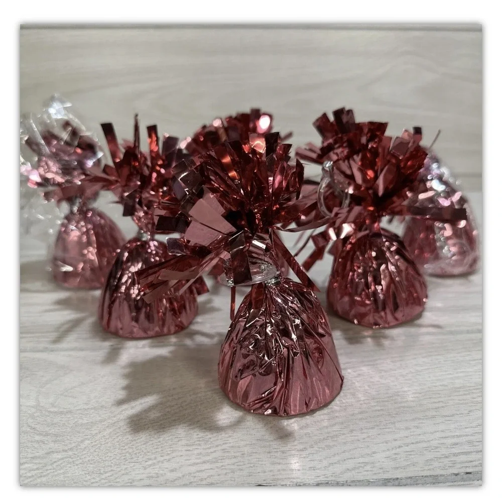 Rose Gold Foil Balloon Weight Party Decorations (Set of 5) 2